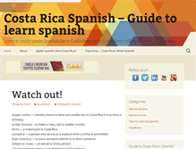Tablet Screenshot of costaricaspanish.net